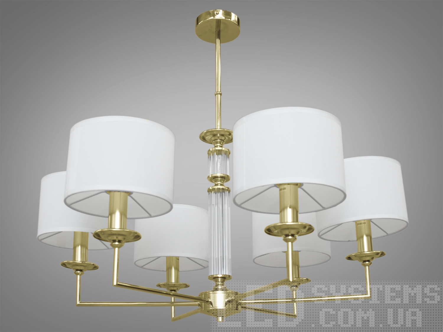 Сучасна люстра для холу з абажурами, з витонченою металевою основою і стильними кришталевими елементами. Застосовується для вітальні, залу, холу, спальні. У цій серії люстр і бра ідеально переплелися такі поняття, як солідність, строгість і простота.
Люстри та бра цієї моделі під звичайні лампи розжарювання або &laquo;LED-економки&raquo; на патрон Е14 внесуть класичні нотки до Вашого інтер'єру та дозволять підібрати потрібну вам температуру світіння.
Універсальним кріпленням на планку легко кріпляться на будь-який тип стелі (підвісний, натяжний, звичайний). Увімкнення/вимкнення відбувається з настінного вимикача.