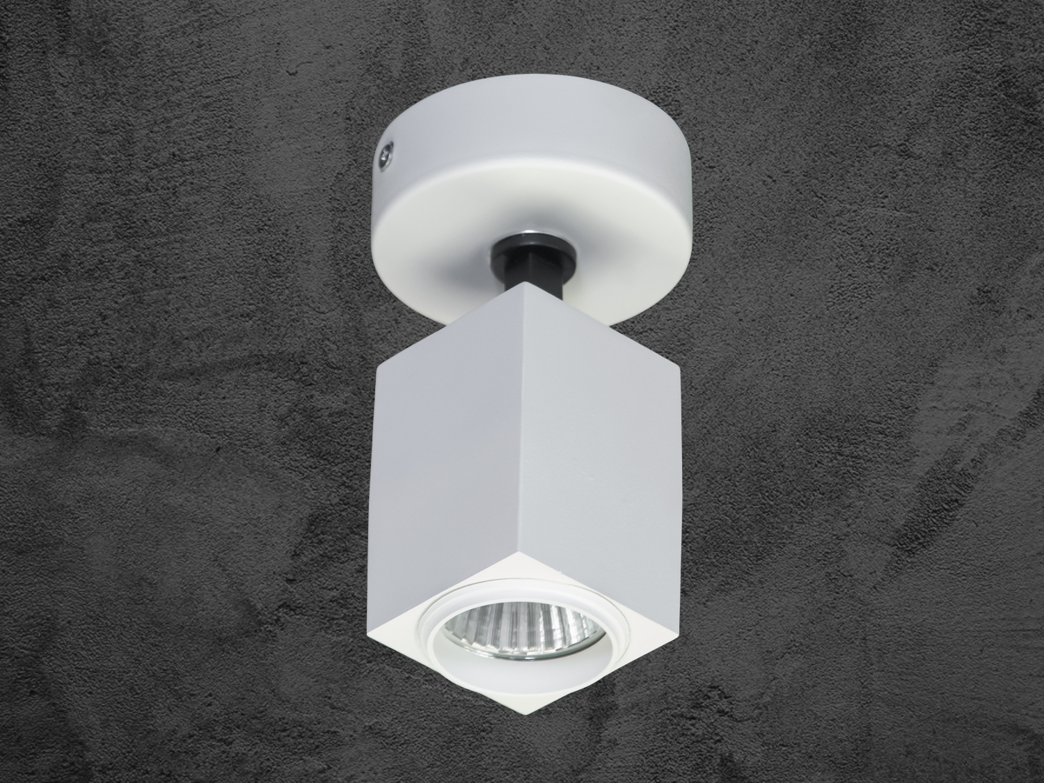 Білий поворотний світильник Diasha з СОВ технологією, потужність 12Вт, 4100К, ідеальний для сучасних інтер′єрів.