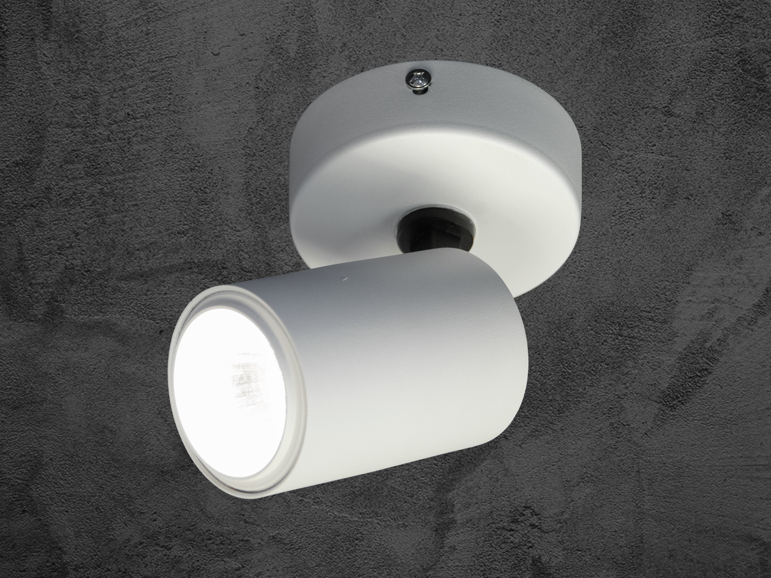 Білосніжний накладний світильник 130A-WH-LS з поворотною головкою, LED технологія, потужність 12 Вт. Ідеально підходить для акцентного освітлення.