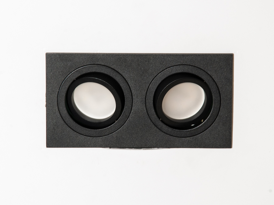 Дизайнерський, естетично привабливий здвоєний поворотний точковий світильник, серія 