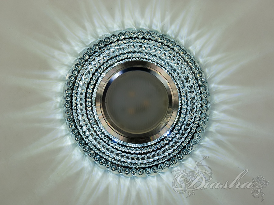 Точкові світильники 2107BWH з білим світлом та LED підсвічуванням, ідеальні для вітальні, спальні або кухні.