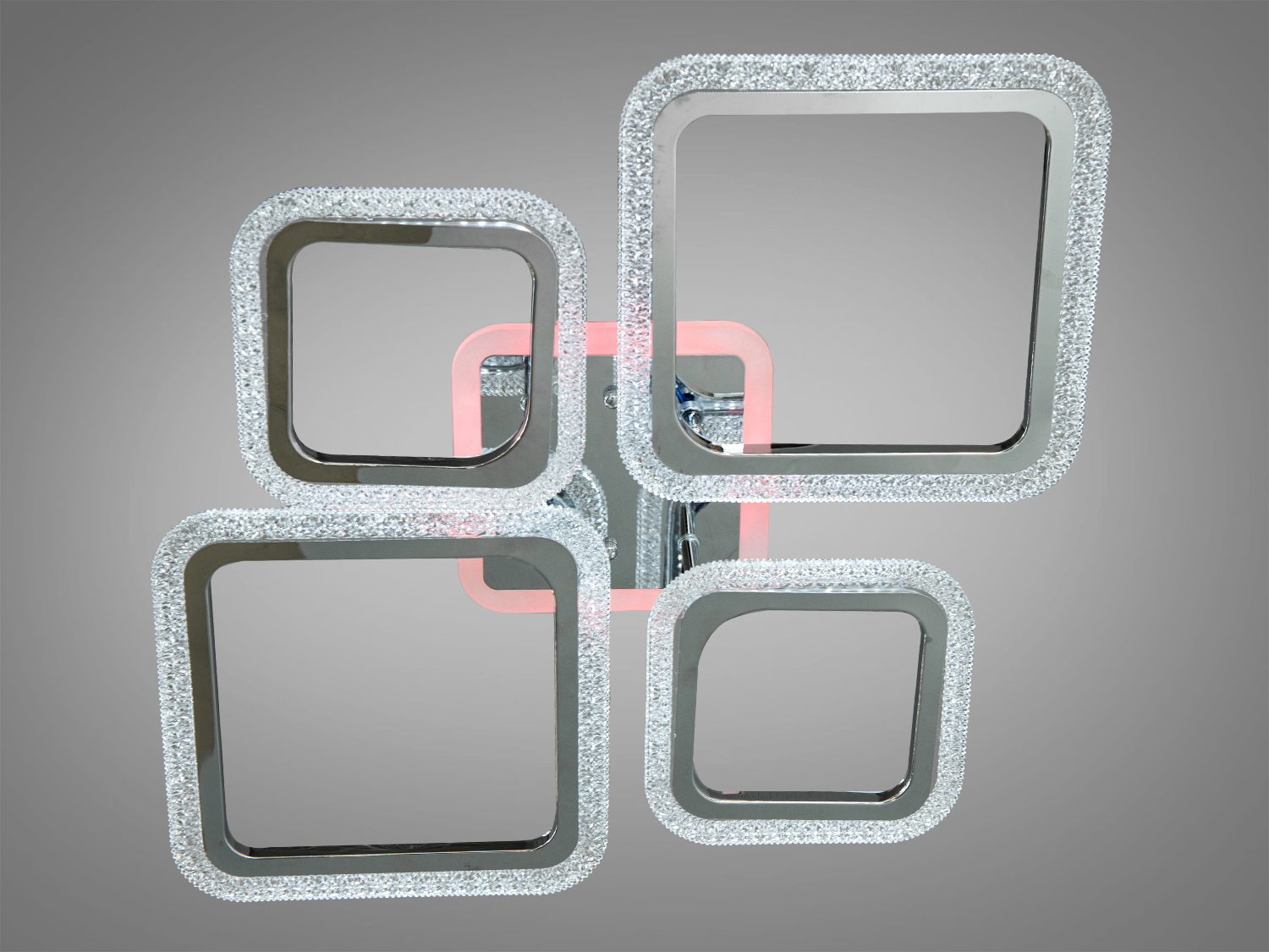 Сучасна стельова світлодіодна люстра з пультом, 70Вт. Використання сучасних технологій робить цю люстру практичною та функціональною для щоденного використання.