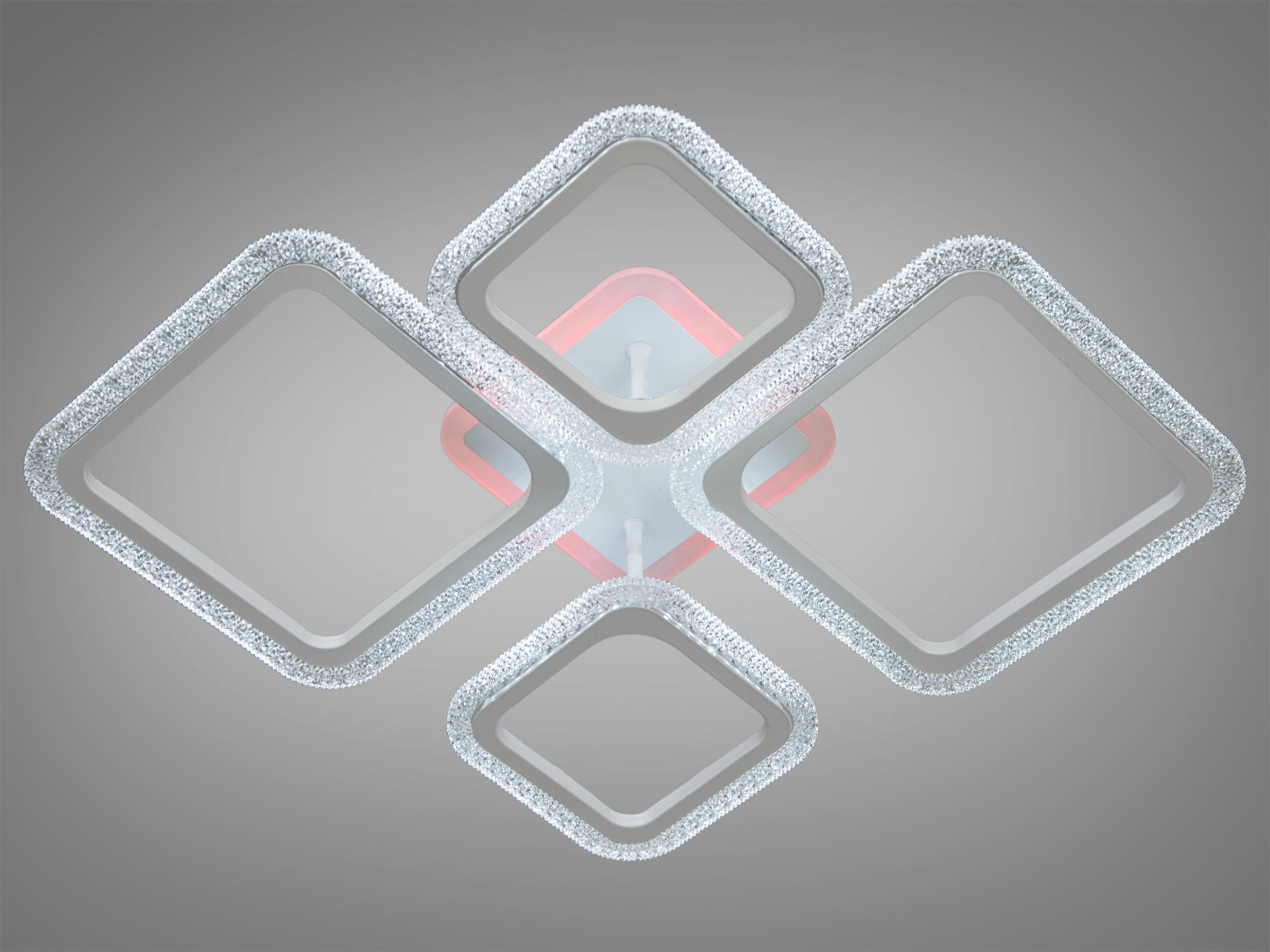 Сучасна стельова світлодіодна люстра з пультом, 70Вт. Використання сучасних технологій робить цю люстру практичною та функціональною для щоденного використання.