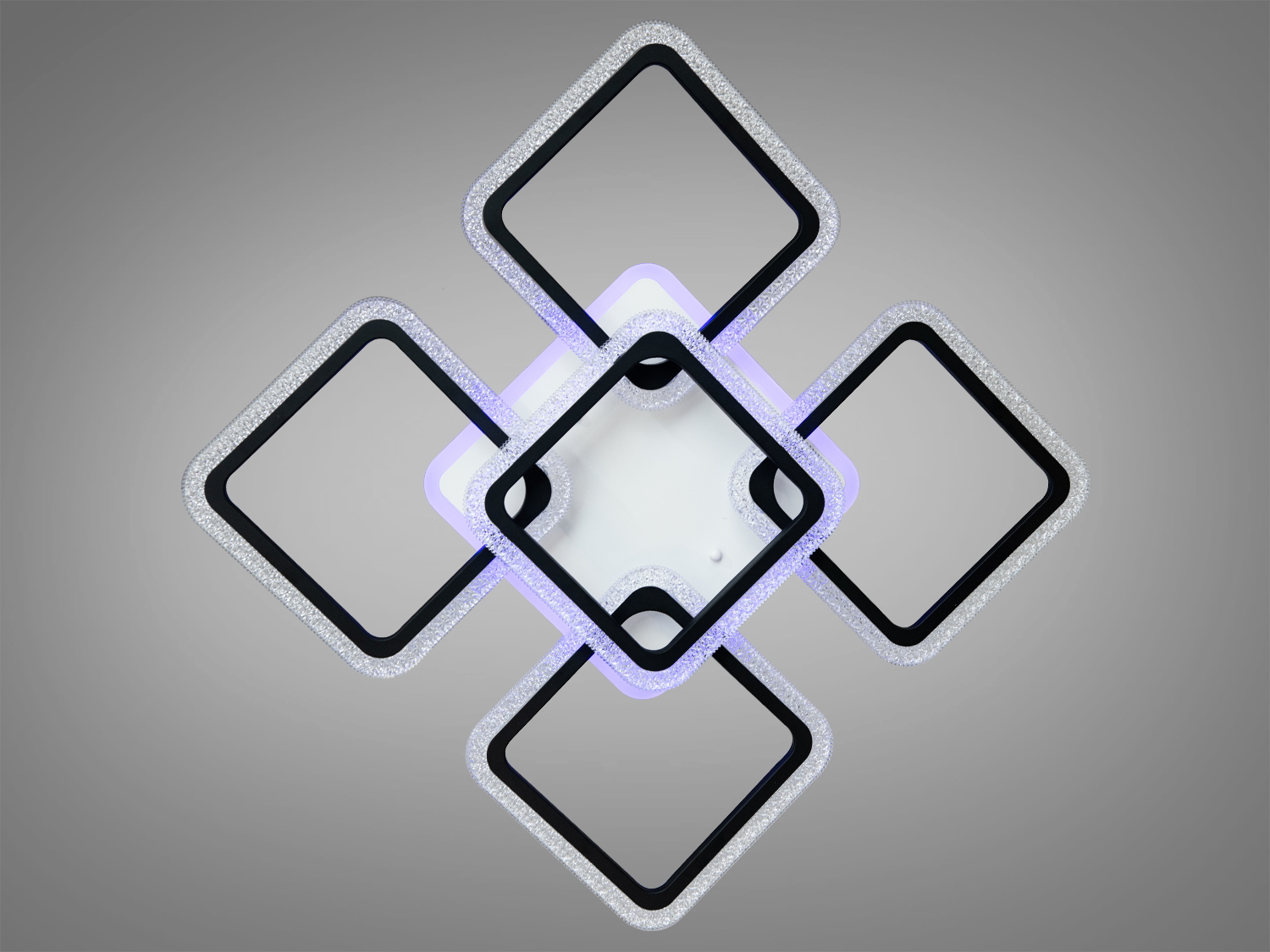 Стельова світлодіодна люстра з підсвіткою, димером, 110W. Люстра є не лише практичним вибором, але й естетично привабливою інвестицією у довговічність та стиль інтерєру.