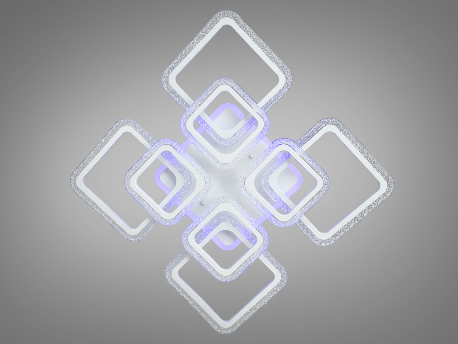 Стельова світлодіодна люстра з підсвіткою, димером, 110W. Люстра є не лише практичним вибором, але й естетично привабливою інвестицією у довговічність та стиль інтерєру.