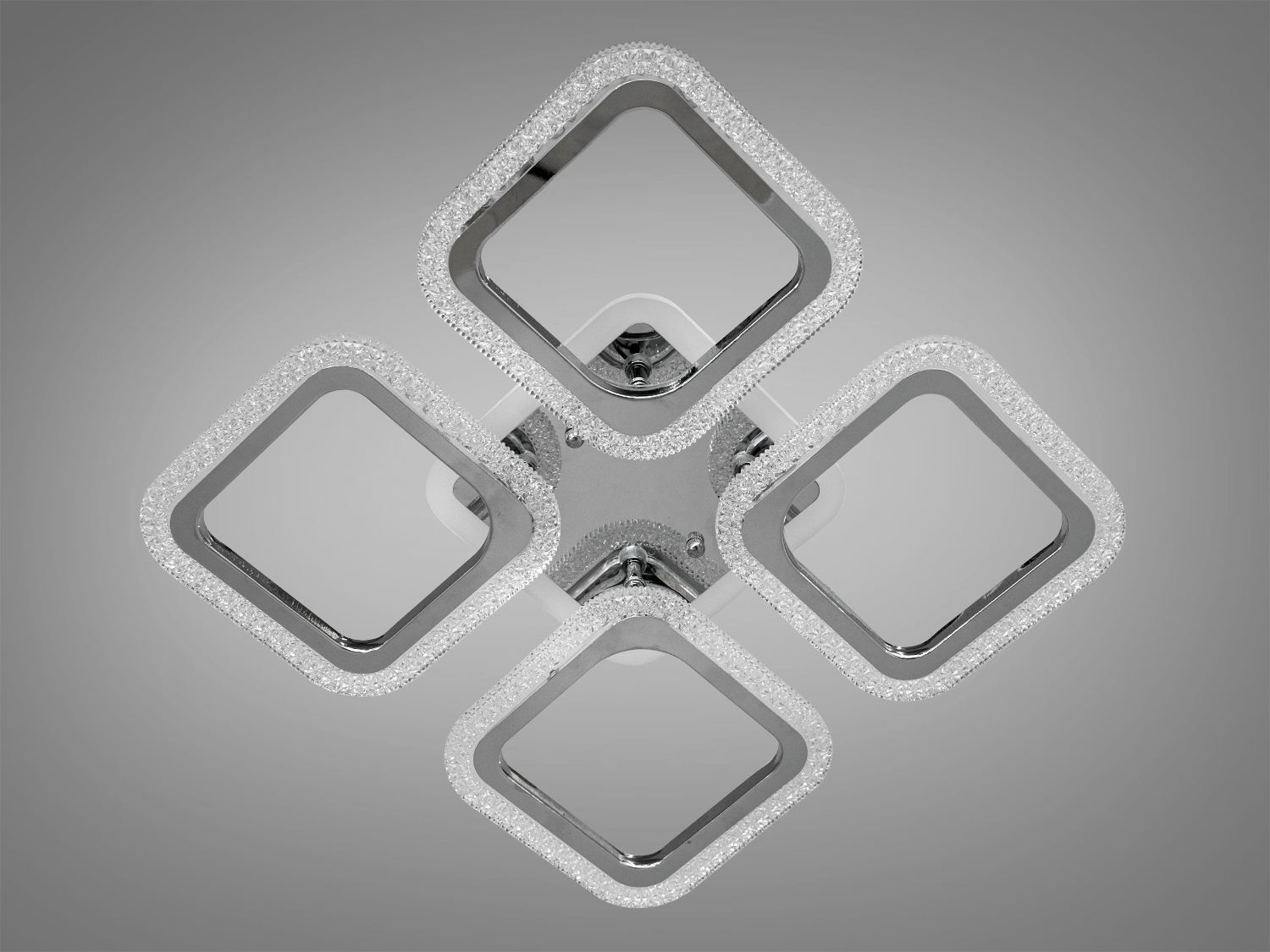 Стельова світлодіодна люстра з підсвіткою, димером, 110W. Люстра є не лише практичним вибором, але й естетично привабливою інвестицією у довговічність та стиль інтерєру.