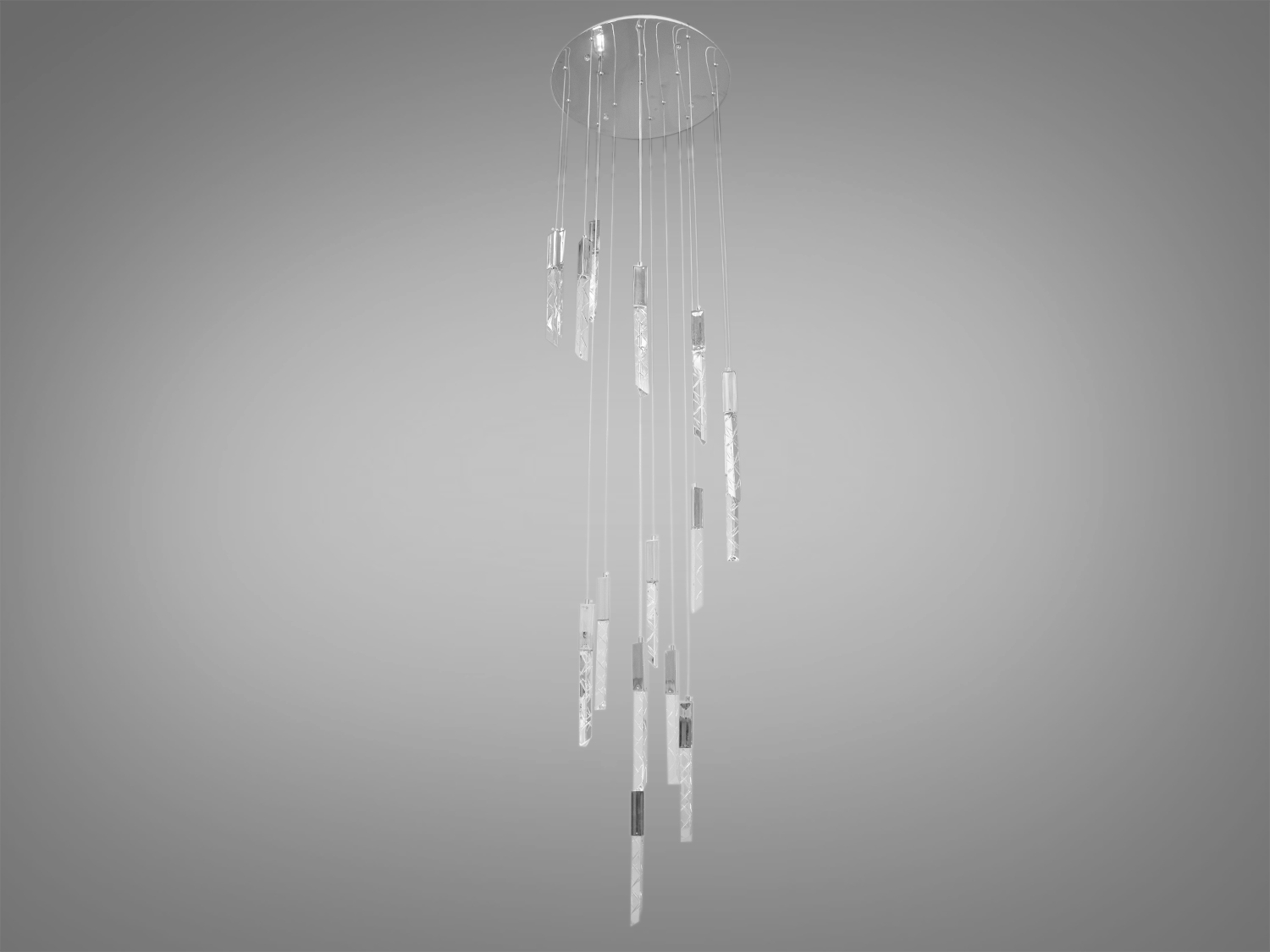 Каскадна сучасна LED люстра-підвіс у сучасний інтер'єр вітальні на 16 підвісів у стильному виконанні добре виглядатиме в інтер'єрі вітальні чи зали, ресторану чи сходового холу, барної стійки чи обіднього столу.
Яскраве світло повинне бути тільки там де воно дійсно потрібне, а решта має висвітлюватися легким світлом, що заповнює. Саме для створення якісного локального освітлення ми пропонуємо використовувати ці світильники.
Кріпиться до стелі будь-якого типу універсальним кріпленням на монтажну планку.
Характеристики та комплектація можуть бути змінені виробником. Колір виробу може відрізнятися через налаштування монітора.