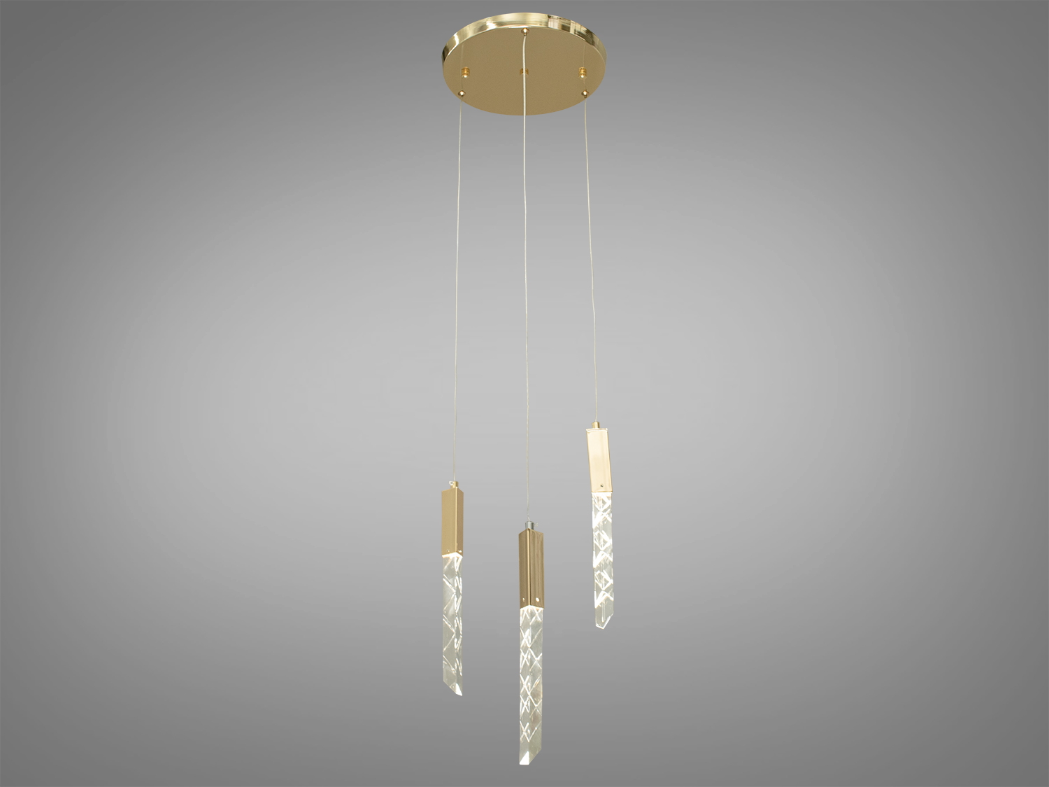 Підвісна світлодіодна люстра для кухні на 3 підвіси в стильному виконанні добре виглядатиме в інтер'єрі вітальні або зали, ресторану або сходового холу.
Яскраве світло повинне бути тільки там де воно дійсно потрібне, а решта має висвітлюватися легким світлом, що заповнює. Саме для створення якісного локального освітлення ми пропонуємо використовувати ці світильники.
Кріпиться до стелі будь-якого типу універсальним кріпленням на монтажну планку.