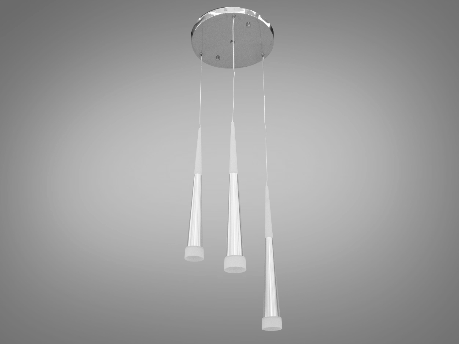 Підвісна LED люстра для обіднього столу в стильному виконанні також добре виглядатиме в інтер