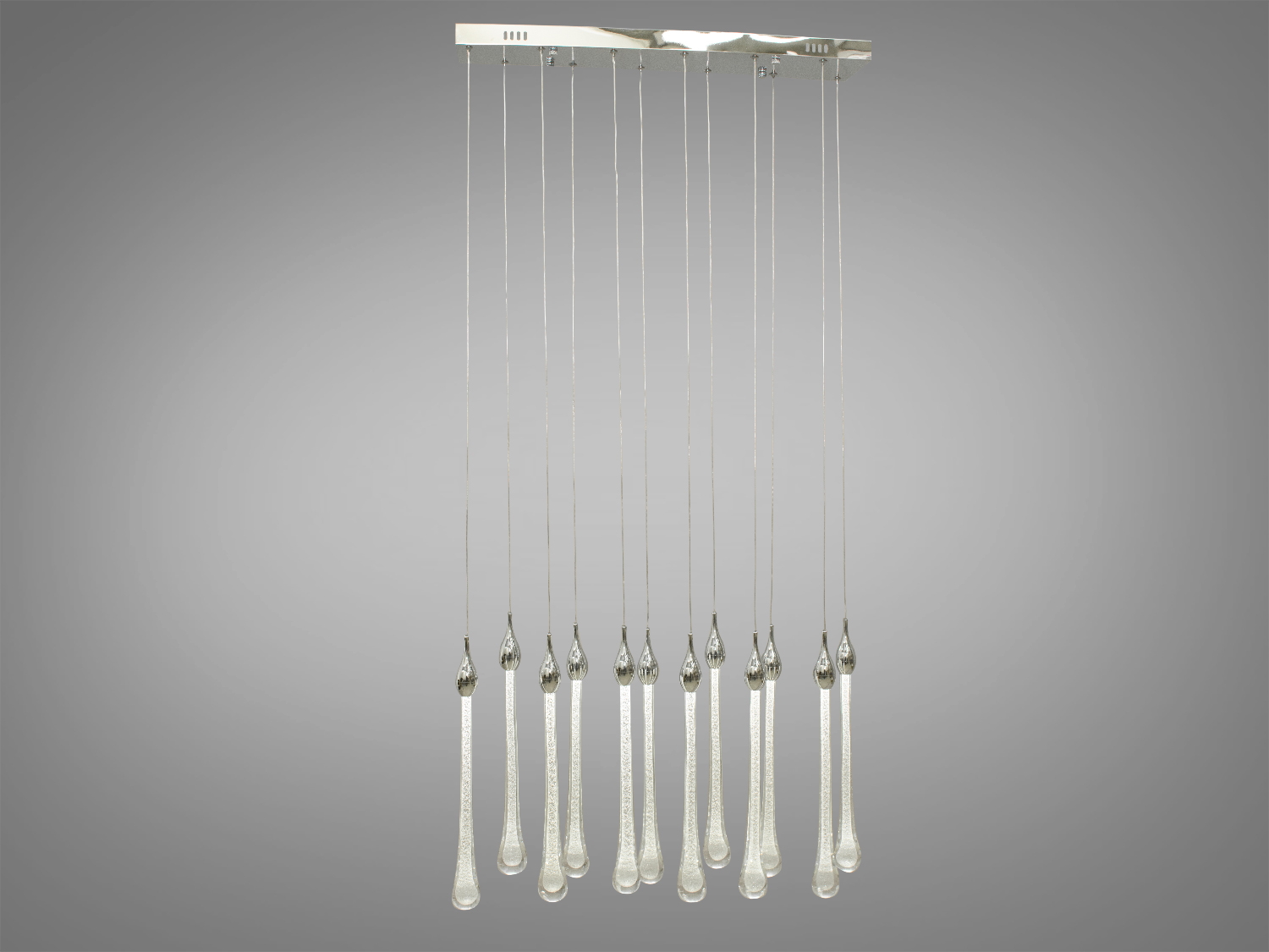 Оригінальна світлодіодна люстра крапля для холу у стильному виконанні добре виглядатиме в інтер'єрі вітальні чи зали, кухні, ресторану чи сходового холу.
Яскраве світло повинне бути тільки там де воно дійсно потрібне, а решта має висвітлюватися легким світлом, що заповнює. Саме для створення якісного локального освітлення ми пропонуємо використовувати ці світильники.
Кріпиться до стелі будь-якого типу універсальним кріпленням на монтажну планку.