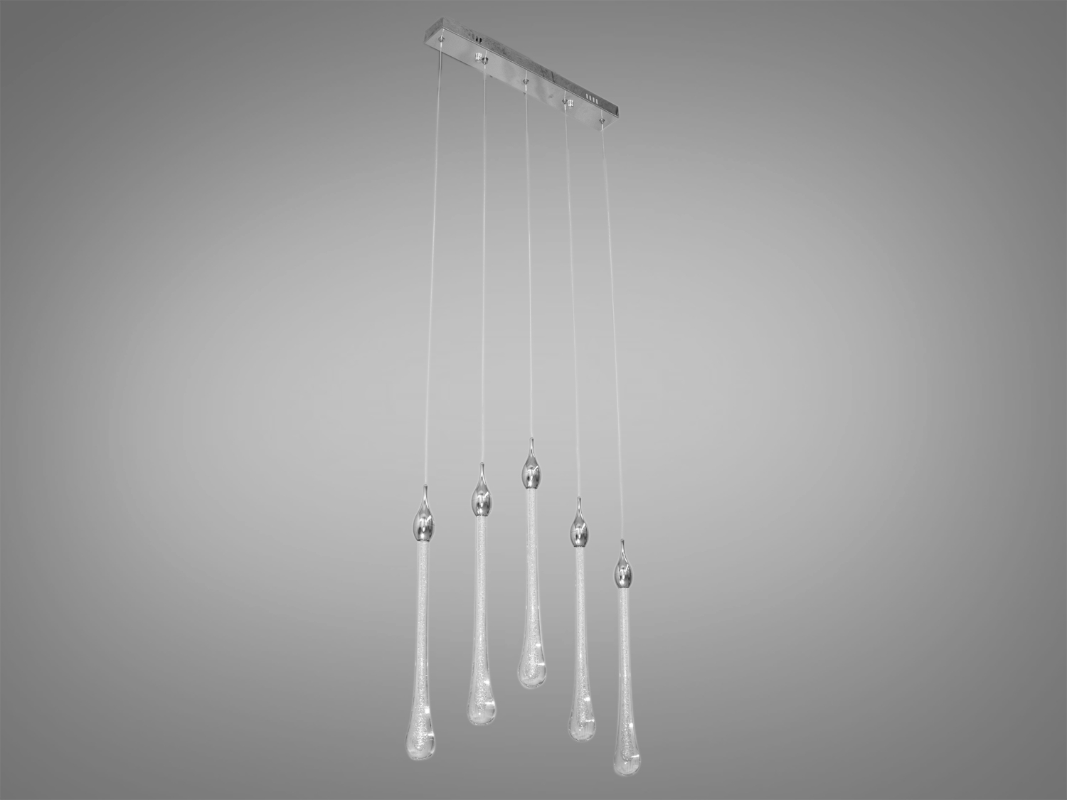 LED світильник для барної стійки у сучасний інтер'єр на 5 підвісів у стильному виконанні добре виглядатиме в інтер'єрі вітальні чи зали, ресторану чи сходового холу, барної стійки чи обіднього столу.
Яскраве світло повинне бути тільки там де воно дійсно потрібне, а решта має висвітлюватися легким світлом, що заповнює. Саме для створення якісного локального освітлення ми пропонуємо використовувати ці світильники.
Кріпиться до стелі будь-якого типу універсальним кріпленням на монтажну планку.
Характеристики та комплектація можуть бути змінені виробником. Колір виробу може відрізнятися через налаштування монітора.