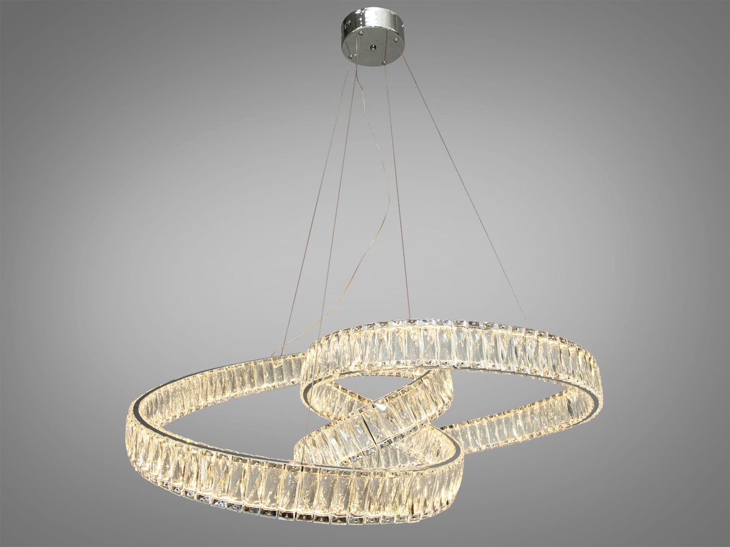 Дизайнерська новинка, кришталева світлодіодна люстра на тросах, 175W. Купити красиву люстру від українського виробника, означає обрати якісний виріб за вигідною ціною. 