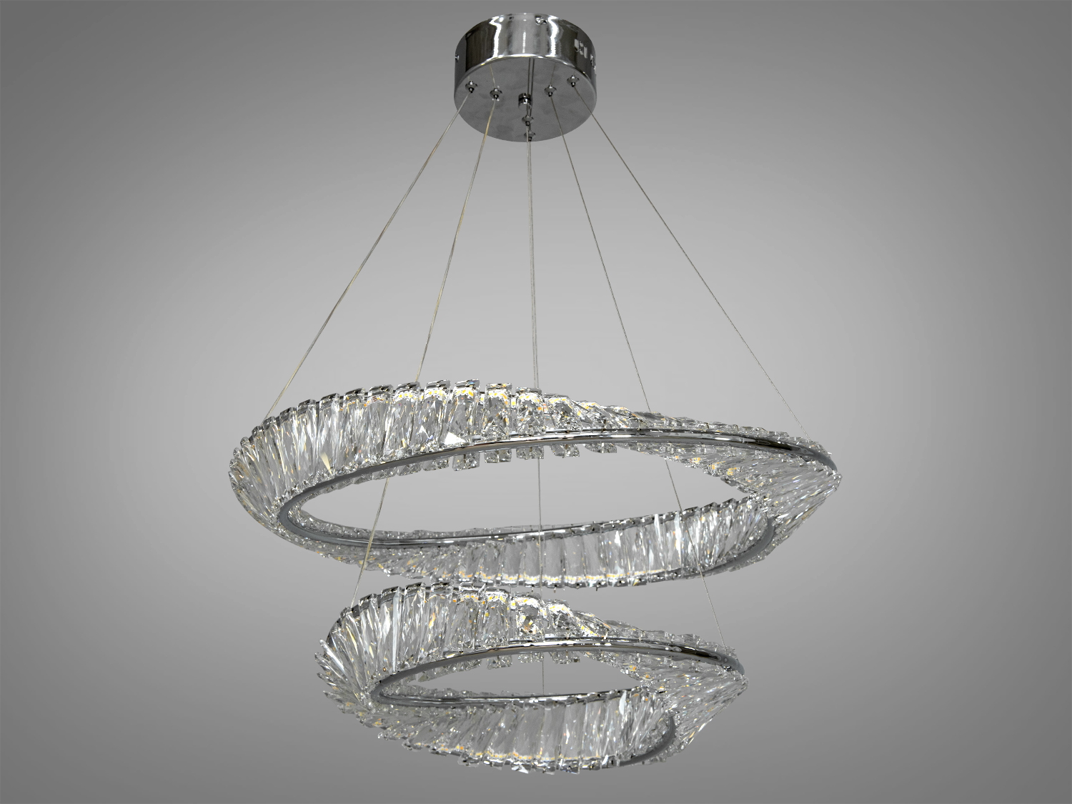 Інноваційна кришталева світлодіодна люстра, 110 Вт. Чудовий вибір для тих, хто бажає надати своїм просторам ексклюзивного шарму.