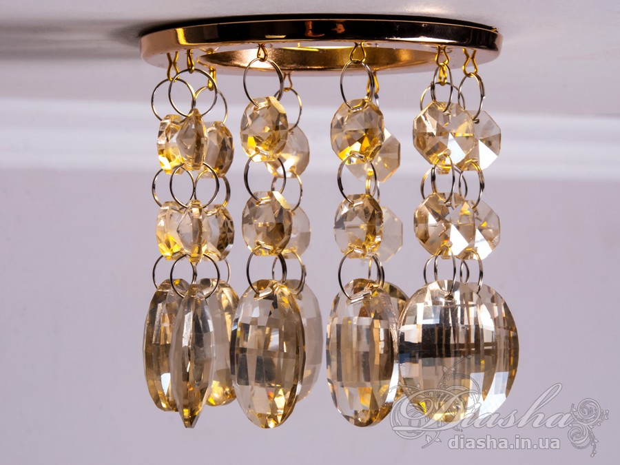 Бездоганна елегантність цього точкового світильника, поєднана з сяючим блиском високоякісного кришталю принесе Вам чимало приємних хвилин. 
Наприклад, Ви зможете доповнити інтер'єр з люстрою серії 