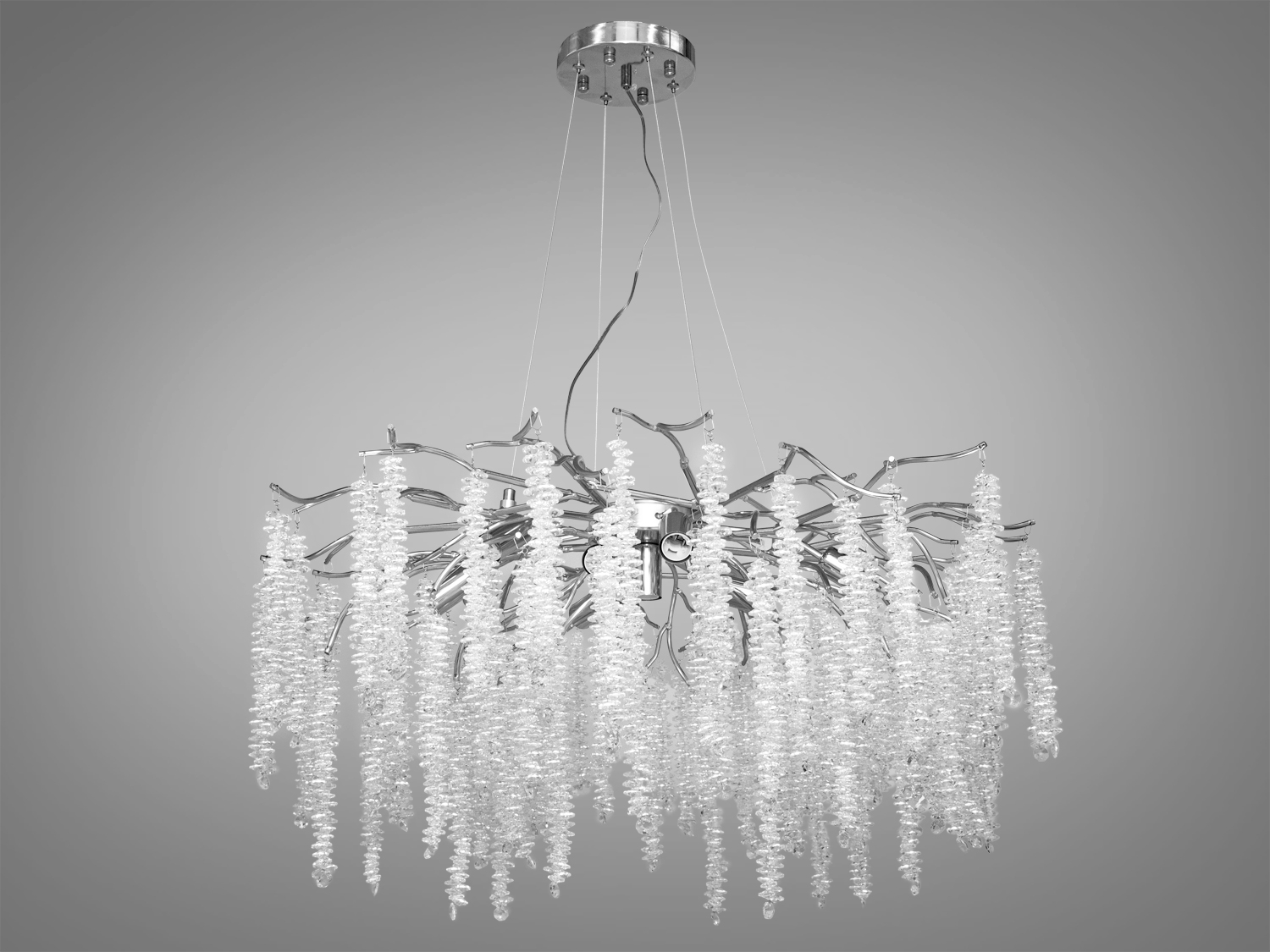 Елегантна кришталева люстра 