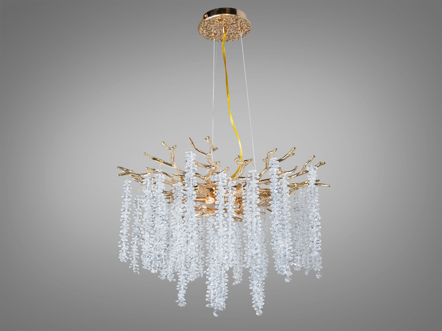 Підвісна люстра серії Гліцинія — це розкіш і стиль, ідеально підходить для просторих приміщень.