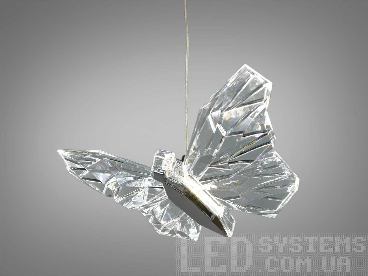 Підвісний світильник у стилі Нордік, 10W, з прозорого матеріалу, підходить для сучасного інтер′єру. Ідеально для високих стель.