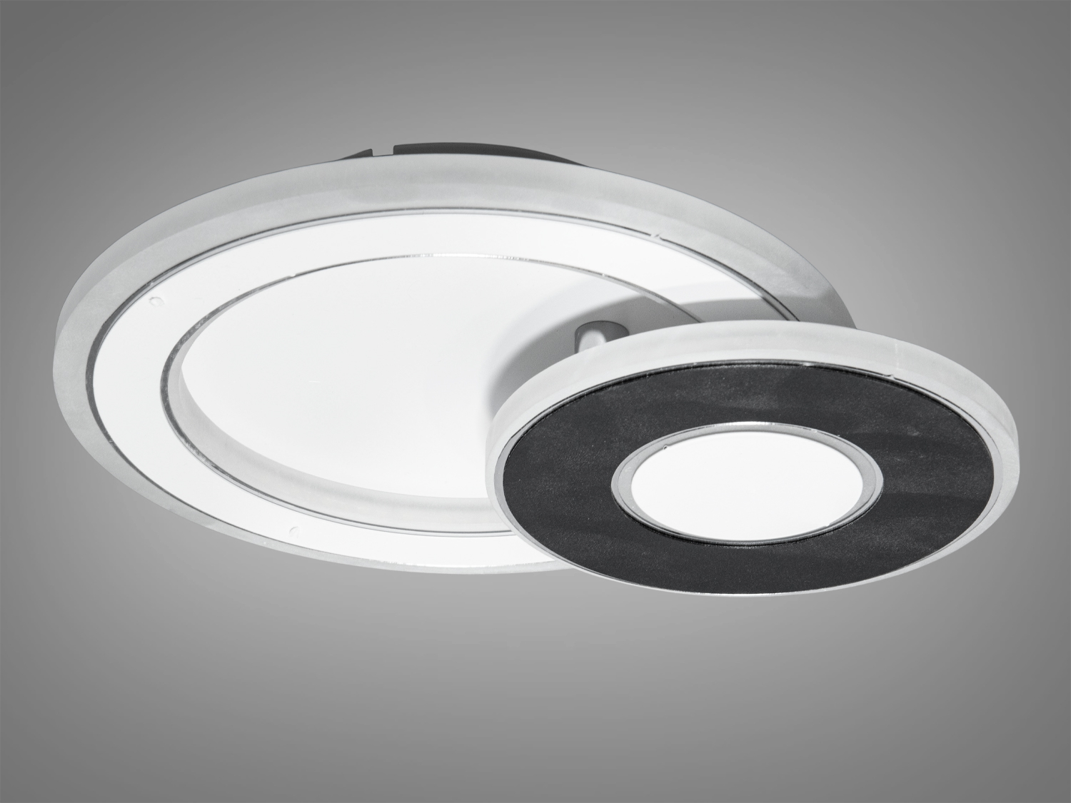 Світлодіодний стельовий світильник 6996-LS у білому та чорному виконанні забезпечує стильне та енергоефективне освітлення для будь-якого інтер′єру.