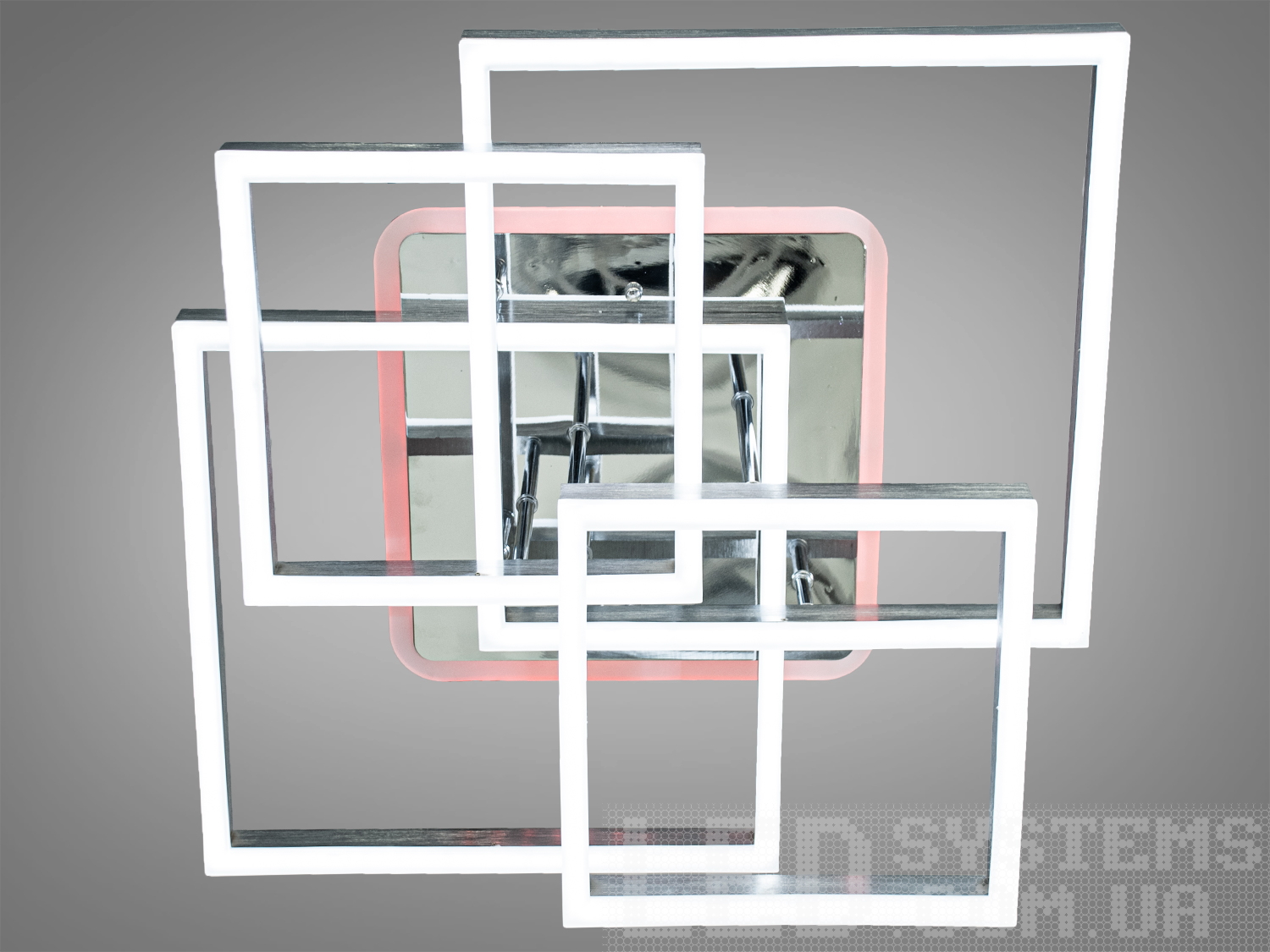 Світлодіодна LED люстра у сучасному стилі хай-тек підходить на площу приміщення приблизно 19м2. Світлодіодна люстра має кілька режимів: холодний 6400К, нейтральний 4500К, теплий 2700К, включення-вимикання, підсвічування.&nbsp;Люстра має електронний димер, що дозволяє регулювати яскравість люстри від 5% до 100% за допомогою пульта, що входить до комплекту.&nbsp;Люстра світить яскраво, але не сліпить рахунок матеріалу - акрилу, до того ж цей матеріал дуже міцний - його важко пошкодити.&nbsp;Підходить для зали, вітальні, дитячої, спальні. Ще однією незаперечною перевагою цієї світлодіодної люстри для дитячої кімнати є відсутність скляних елементів. Кріпиться до навісних, натяжних, звичайних стель.