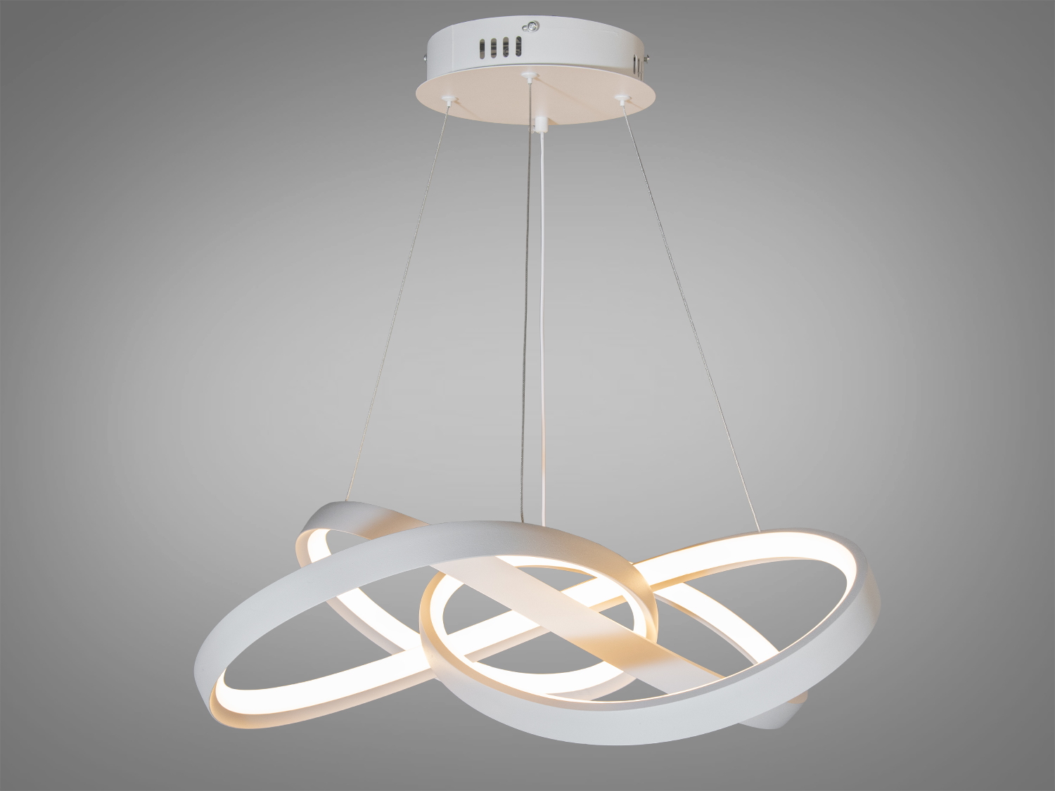 Підвісна LED люстра Diasha 7513 біла 100W - стильний світильник для сучасних інтер’єрів. Регульована кольорова температура та висока енергоефективність.