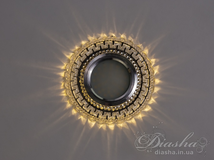 Стильний точковий світильник Diasha з вбудованим LED підсвічуванням. Ідеально підходить для створення затишної атмосфери в будь-якому приміщенні.