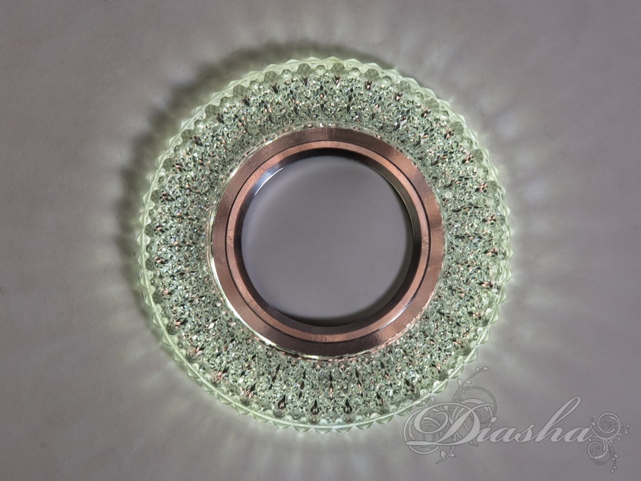 Кришталевий точковий світильник з LED підсвічуванням — стильне рішення для будь-якої кімнати, що додає загадковості та шарму.