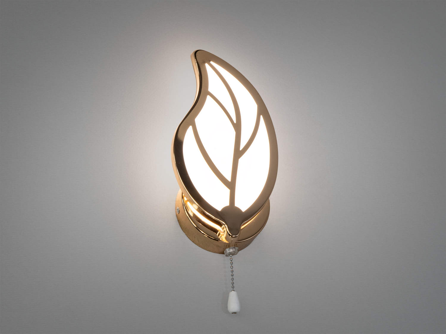 Світлодіодне бра 8028-1G-LS у золотому кольорі з регулюванням кольорової температури ідеально підходить для зали, спальні або вітальні.