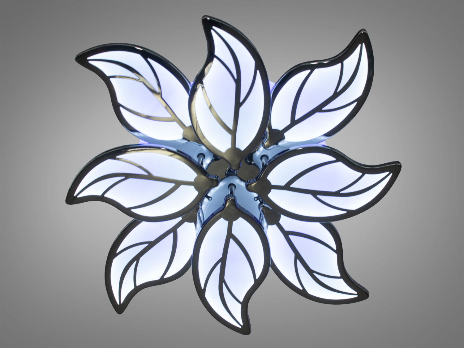 Універсальна LED люстра з пультом, з LED підсвічуванням, з димером підходить на площу приміщення приблизно 19 кв.м. Застосовується також для зали, вітальні, кухні, спальні, їдальні, дитячої, оскільки відсутні елементи, що б'ються. Люстра світить яскраво, але не сліпить за рахунок матеріалу &ndash; акрилу, до того ж цей матеріал дуже міцний &ndash; його важко зашкодити.
Світлодіодна люстра має кілька режимів: холодний 6000К, нейтральний 4100К, теплий 3200К, кольорове підсвічування, суміщений режим &ndash; будь-яке основне світло плюс будь-який колір світлодіодного підсвічування. Регулювання яскравості люстри від 5 до 100% відбувається за допомогою пульта дистанційного керування, що входить до комплекту.
Універсальне кріплення на монтажну планку підходить для підвісних, натяжних та звичайних стель.