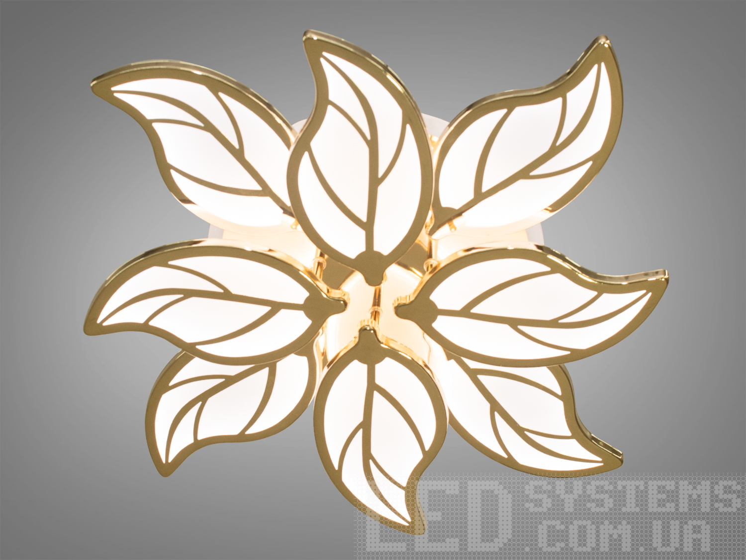 Стельова LED люстра для зали з LED підсвічуванням, з пультом, з димером підходить на площу приміщення приблизно 19кв.м.
Світлодіодна люстра має кілька режимів: холодний 6000К, нейтральний 4100К, теплий 3200К, включення-вимикання, кольорове підсвічування. Люстра має електронний димер, що дозволяє регулювати яскравість люстри від 5% до 100% за допомогою пульта, що входить до комплекту.
Люстра світить яскраво, але не сліпить за рахунок матеріалу акрилу, до того ж цей матеріал дуже міцний його важко пошкодити. Підходить для зали, вітальні, спальні, дитячої, оскільки відсутні скляні елементи.Кріпиться до стелі будь-якого типу універсальним кріпленням на монтажну планку.