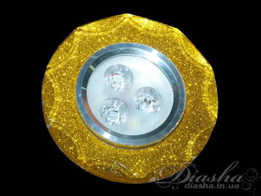 Ультратонкий світлодіодний точковий світильник золотого кольору, стильний та енергоефективний, ідеальний для сучасних інтер′єрів.
