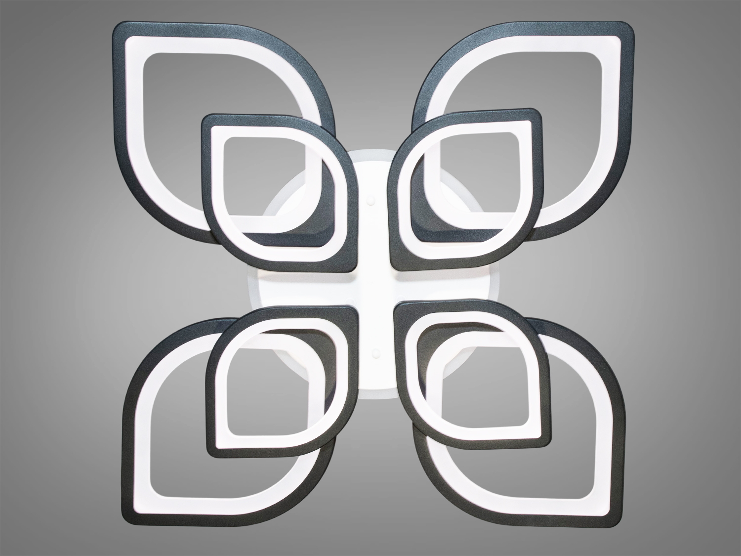 Світлодіодна люстра у вітальню з підсвічуванням, з пультом, з димером підходить на площу приміщення приблизно 21 кв.м.
Світлодіодна люстра має кілька режимів: холодний 6000К, нейтральний 4100К, теплий 3200К, кольорове підсвічування, суміщений режим &ndash; будь-яке основне світло плюс будь-який колір світлодіодного підсвічування. Регулювання яскравості люстри від 5 до 100% відбувається за допомогою пульта дистанційного керування, що входить до комплекту.
Люстра світить яскраво, але не сліпить за рахунок матеріалу &ndash; акрилу, до того ж цей матеріал дуже міцний &ndash; його важко зашкодити. Застосовується для невеликого залу, вітальні, кухні, спальні, їдальні, дитячої, тому що відсутні елементи, що б'ються. Кріпиться до підвісних, натяжних, звичайних стель.