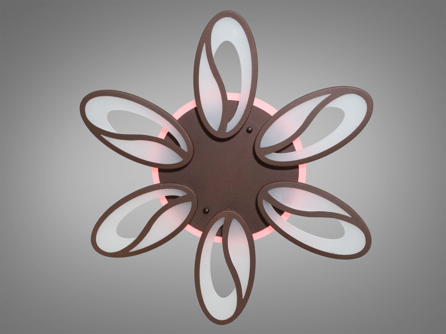 Невелика LED-люстра в студію з підсвічуванням LED, з диммером, з пультом підходить на площу приміщення приблизно 14кв.м. Застосовується для зали, вітальні, спальні, кухні, коридору, дитячої, оскільки відсутні скляні елементи.
Світлодіодна люстра має кілька режимів: холодний 6000К, нейтральний 4100К, теплий 3200К, включення-вимикання, кольорове підсвічування, змішаний режим. Люстра має електронний димер, що дозволяє регулювати яскравість люстри від 5% до 100% за допомогою пульта, що входить до комплекту.
Кріпиться до стелі будь-якого типу універсальним кріпленням на монтажну планку.