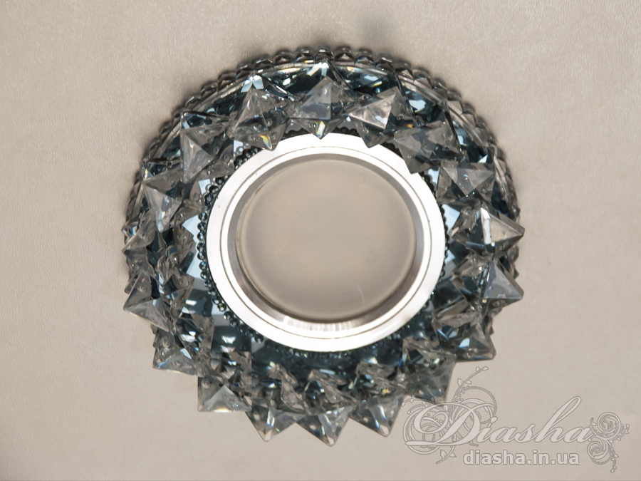 Кришталевий точковий світильник Diasha 8105BK з вбудованим LED підсвічуванням. Ідеальний для сучасних інтер′єрів.