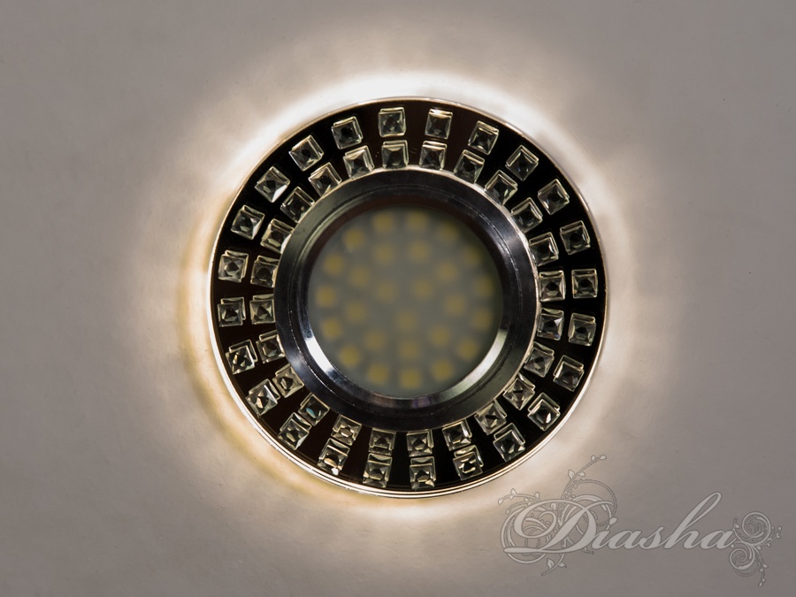 Врізний круглий скляний точковий світильник, чорний — стильне та функціональне рішення для вашого інтер′єру.