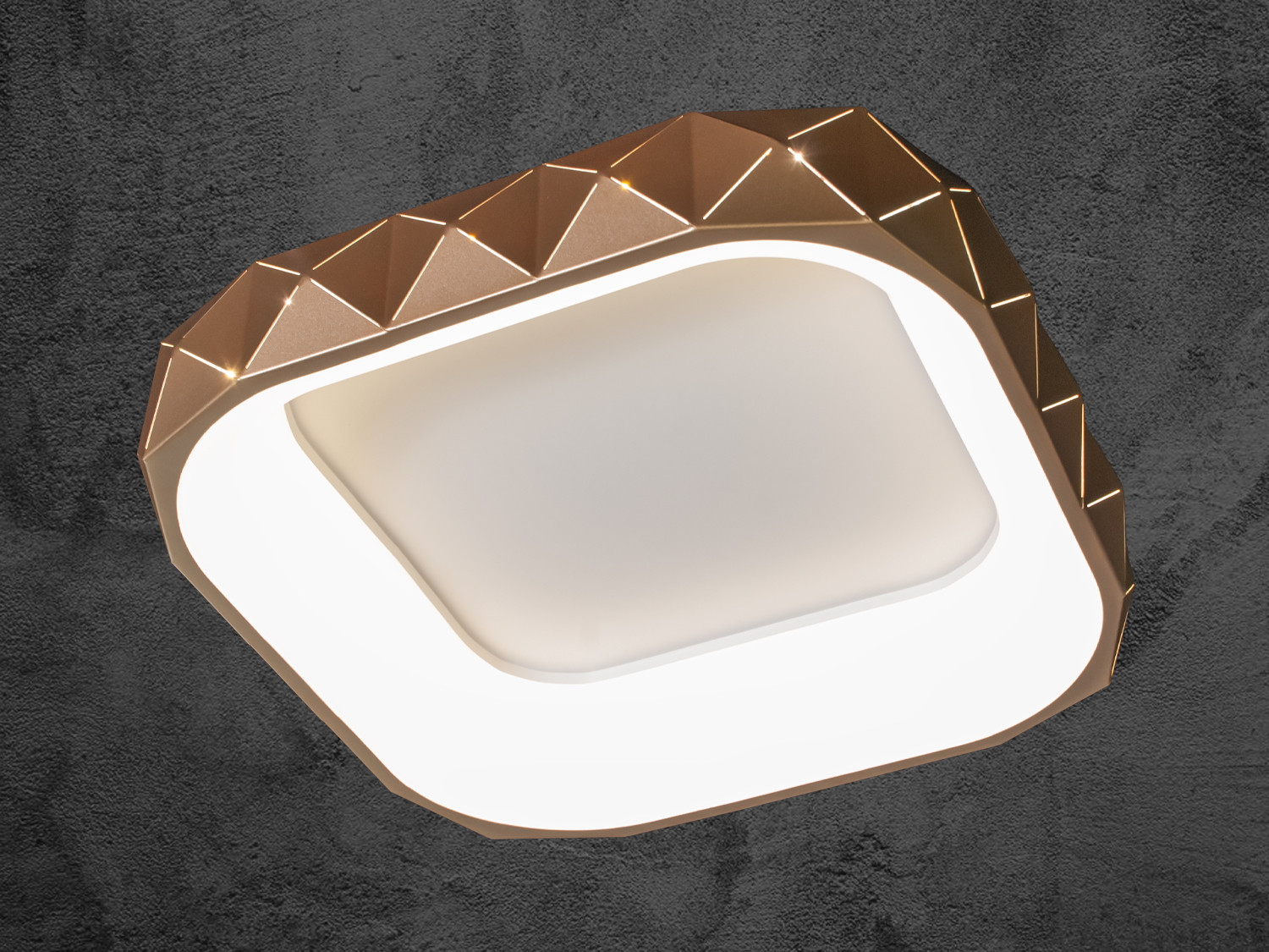 Стельовий світильник LED у золотому кольорі з регульованим кольором світіння, ідеально підходить для сучасних інтер′єрів.