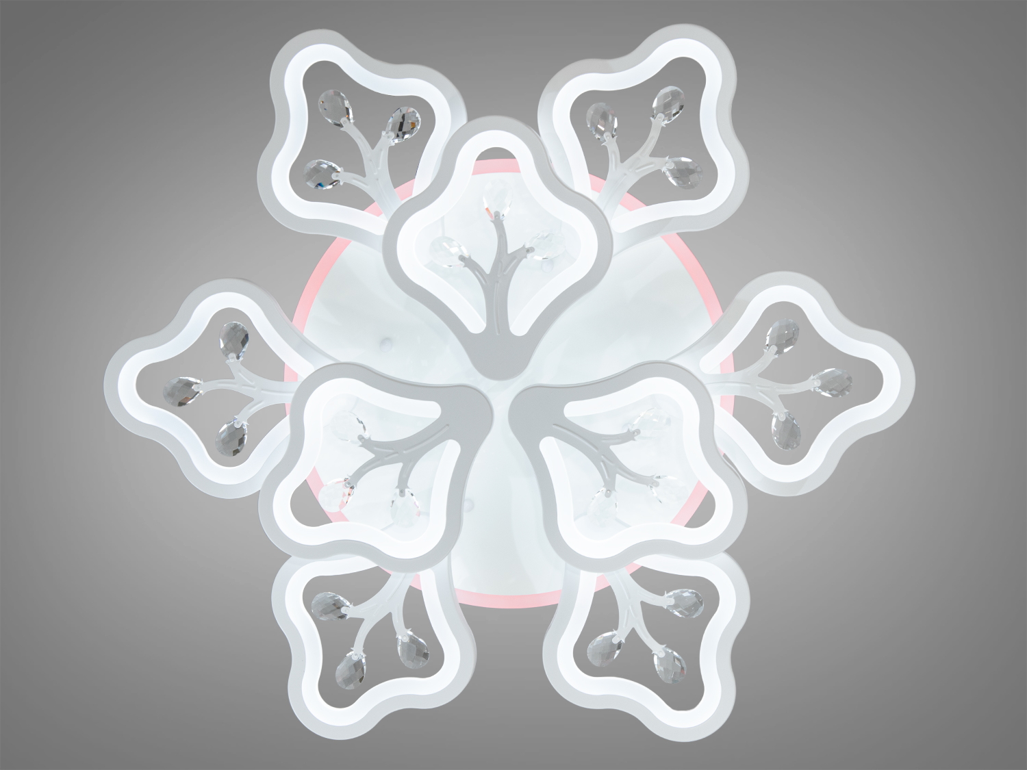 Сучасна світлодіодна люстра для залу з пультом, з підсвічуванням, з димером підходить на площу приміщення приблизно 21кв.м. Застосовується для невеликого залу, вітальні, кухні, спальні, їдальні, дитячої, тому що відсутні елементи, що б'ються.
Світлодіодна люстра має кілька режимів: холодний 6000К, нейтральний 4100К, теплий 3200К, кольорове підсвічування, суміщений режим &ndash; будь-яке основне світло плюс будь-який колір світлодіодного підсвічування. Регулювання яскравості люстри від 5 до 100% відбувається за допомогою пульта дистанційного керування, що входить до комплекту.
Люстра світить яскраво, але не сліпить за рахунок матеріалу &ndash; акрилу, до того ж цей матеріал дуже міцний &ndash; його важко зашкодити. Кріпиться до стелі будь-якого типу універсальним кріпленням на монтажну планку.