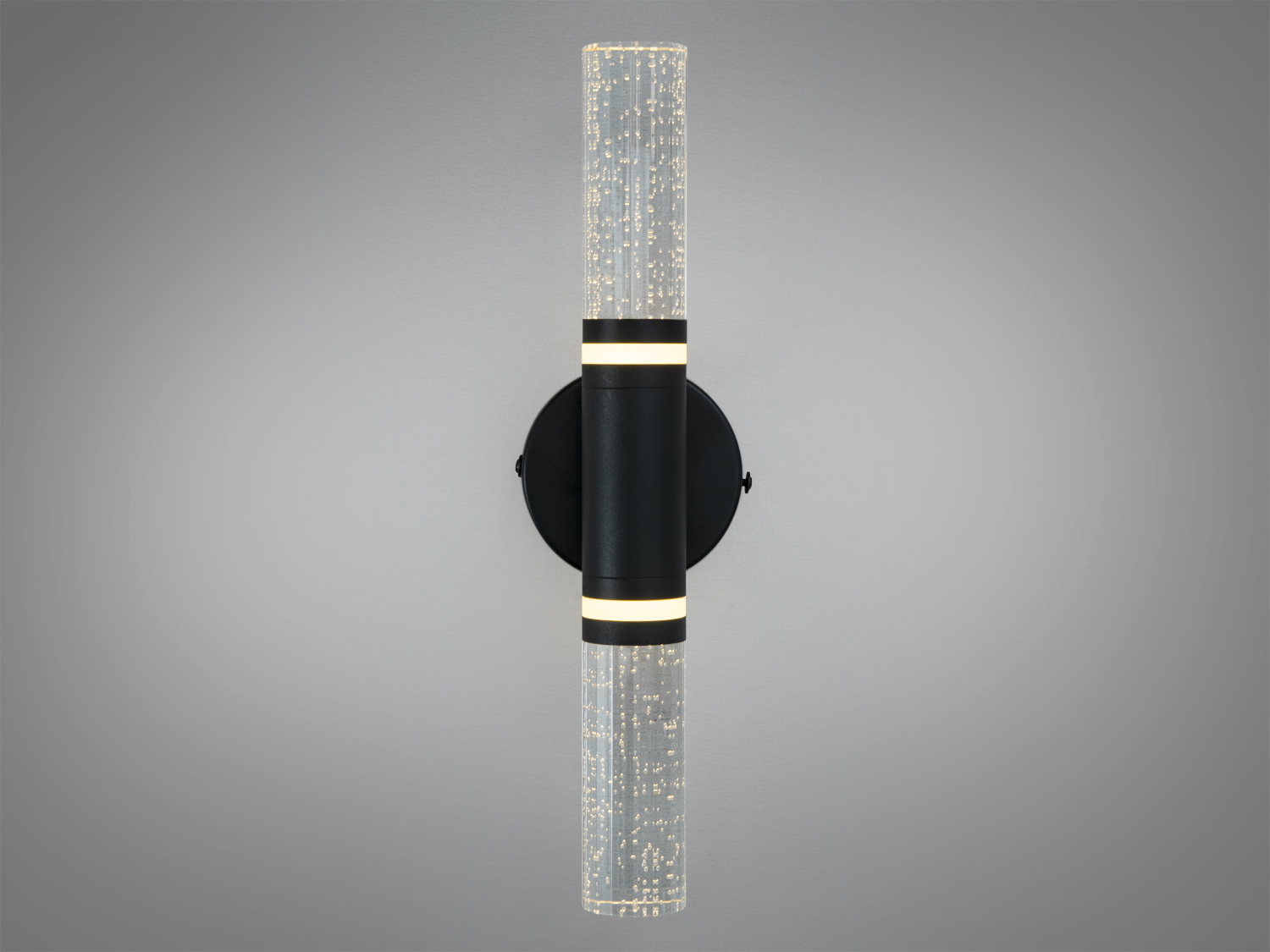 Настінний LED бра 8149BK-LS чорний з акриловими трубками 6 Вт створює м′яке акцентне світло для сучасних інтер′єрів у стилі мінімалізм.