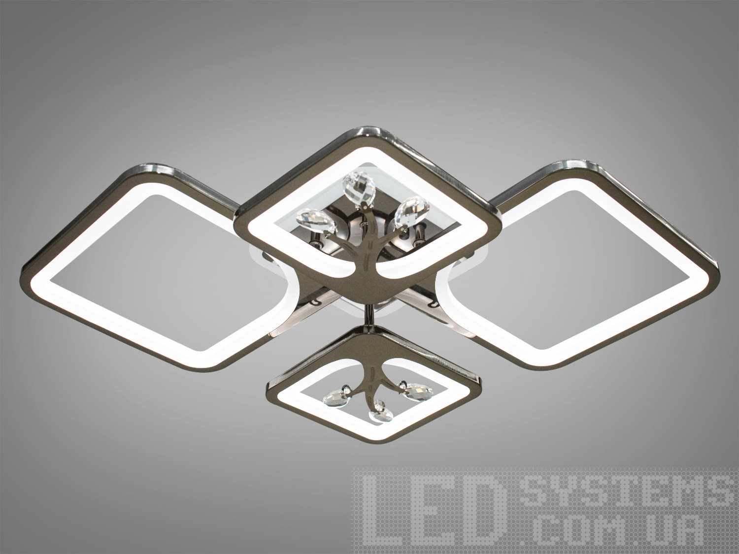 Стельова LED люстра на кухню з пультом, з LED підсвічуванням, з димером підходить на площу приміщення приблизно 14кв.м.
Світлодіодна люстра має кілька режимів: холодний 6400К, нейтральний 4500К, теплий 2700К, кольорове підсвічування, суміщений режим – будь-яке основне світло плюс будь-який колір світлодіодного підсвічування. Регулювання яскравості люстри від 5 до 100% відбувається за допомогою пульта дистанційного керування, що входить до комплекту.
Люстра світить яскраво, але не сліпить за рахунок матеріалу акрилу, до того ж цей матеріал дуже міцний його важко пошкодити. Застосовується для зали, вітальні, кухні, спальні, їдальні, дитячої, оскільки відсутні елементи, що б'ються. Універсальне кріплення підходить для підвісних, натяжних та звичайних стель. Стельова LED люстра на кухню з пультом, з LED підсвічуванням, з димером підходить на площу приміщення приблизно 14кв.м.
Світлодіодна люстра має кілька режимів: холодний 6400К, нейтральний 4500К, теплий 2700К, кольорове підсвічування, суміщений режим – будь-яке основне світло плюс будь-який колір світлодіодного підсвічування. Регулювання яскравості люстри від 5 до 100% відбувається за допомогою пульта дистанційного керування, що входить до комплекту.
Люстра світить яскраво, але не сліпить за рахунок матеріалу акрилу, до того ж цей матеріал дуже міцний його важко пошкодити. Застосовується для зали, вітальні, кухні, спальні, їдальні, дитячої, оскільки відсутні елементи, що б'ються. Універсальне кріплення підходить для підвісних, натяжних та звичайних стель.
