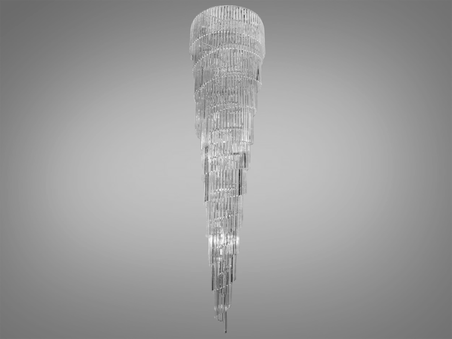 Елегантна кришталева каскадна люстра ідеально підходить для використання в холах або вітальнях, сходових зонах приватних будинків, ресторанів або готелях. Кришталеві підвіски, виконані у правильній формі, створюють захоплюючий світловий ефект, граючи на світлі.
Ці класичні люстри ідеально підійдуть для використання у приміщеннях з висотою від двох з половиною до п'яти, і навіть до семи метрів.
Люстра-підвіс під лампи розжарювання, економки або світлодіодні лампи з цоколем Е14.
Увага. Вага люстри понад 10кг.