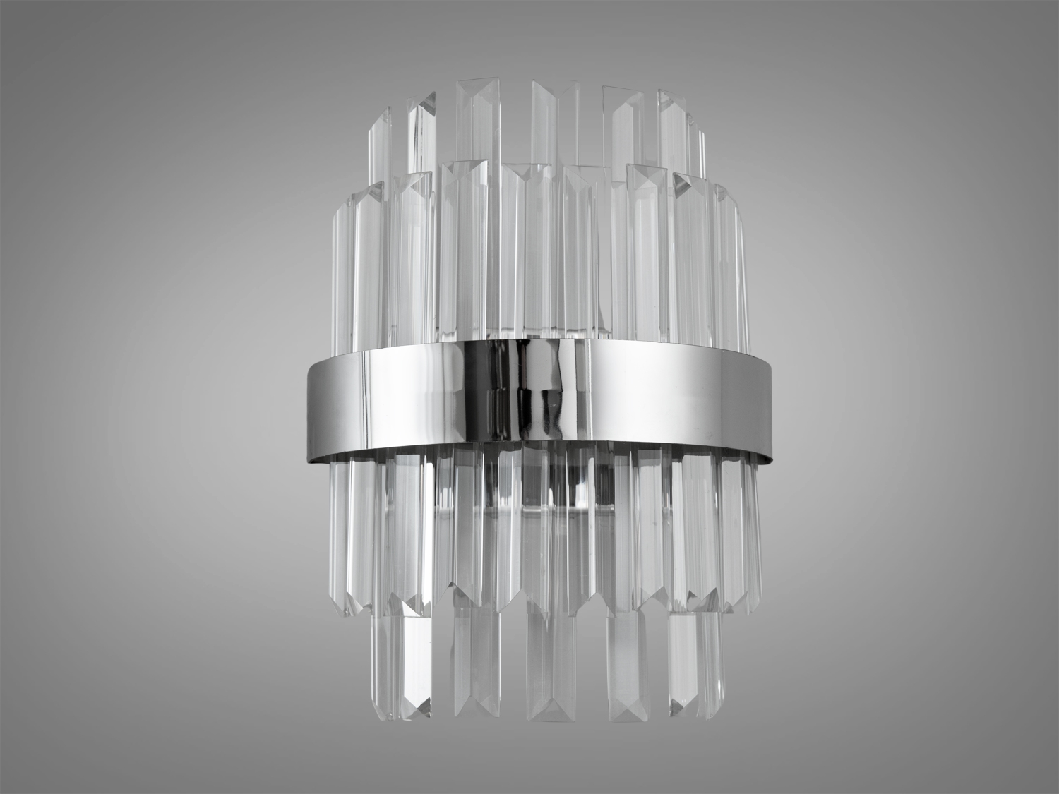 Стильний LED світильник бра у вітальню з потужністю 18Вт видає достатньо світла, щоб бути самодостатнім джерелом підсвічування, дозволяє м'яко підсвітити простір, створюючи почуття тепла і затишку, необхідне для вечірнього релаксу.
За допомогою вимикача можна змінювати колірну температуру світильника: теплий 3200&deg;К, нейтральний 4100&deg;К, холодний 6000&deg;К. Колірна температура перемикається простим вимкненням-вмиканням світильника.
Функціональність світильника доповнюється стильним зовнішнім виглядом, де кожна деталь продумана до дрібниць, колір каркаса поєднується з прозорістю підвісів, створюючи відчуття розкішної легкості та елегантності.
Кріпиться до настінних поверхонь будь-якого типу універсальним кріпленням на монтажну планку.