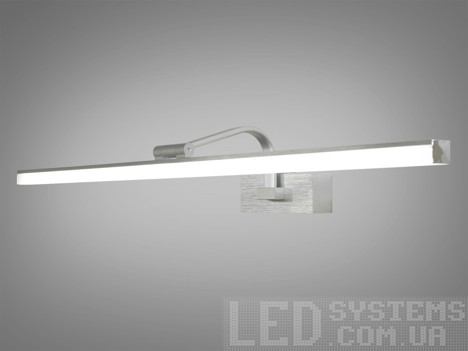 Підсвічування для дзеркал та картин на стіну призначене для акцентного (елементного) підсвічування в інтер'єрі - підсвічування дзеркал як у приміщенні, так і у ванній кімнаті, для картин, витворів мистецтва, стінних ніш.У цій серії всі світильники оснащені світлодіодними енергозберігаючими лампами. Які за дуже низької споживаної потужності створюють потужний світловий потік.
Кріпиться до будь-яких поверхонь стін універсальним кріпленням на монтажну планку.