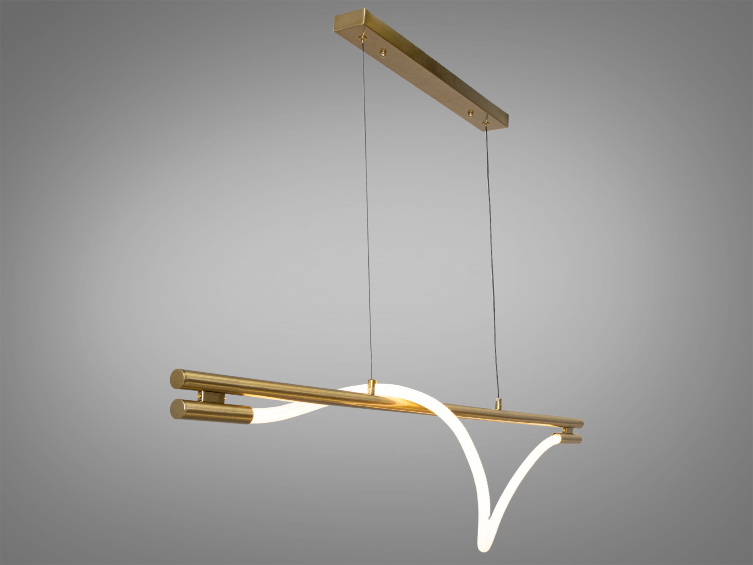 Підвісний LED світильник шланг для зали з модним оригінальним дизайном із серії 