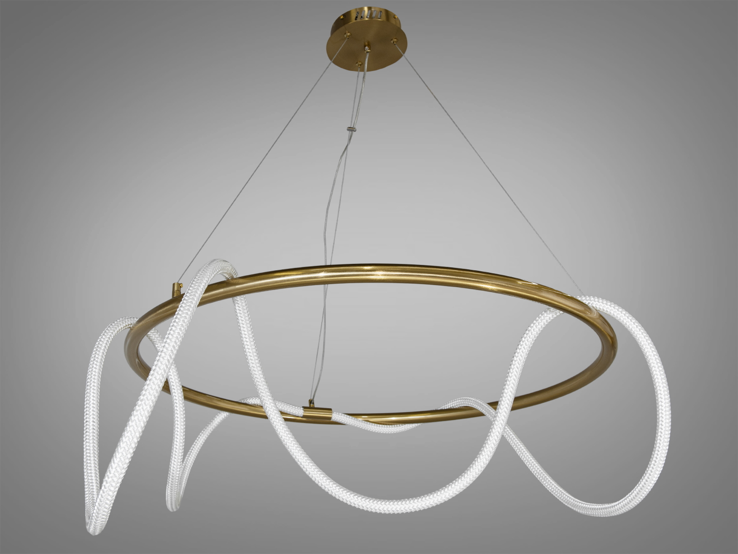 Стильна світлодіодна люстра шланг у вітальню з оригінальним модним дизайном із серії 