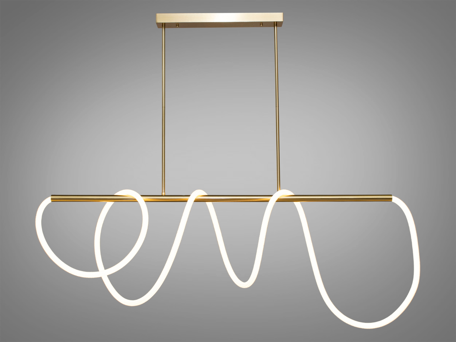 LED люстра шланг із силіконовим плафоном з модним оригінальним дизайном із серії 