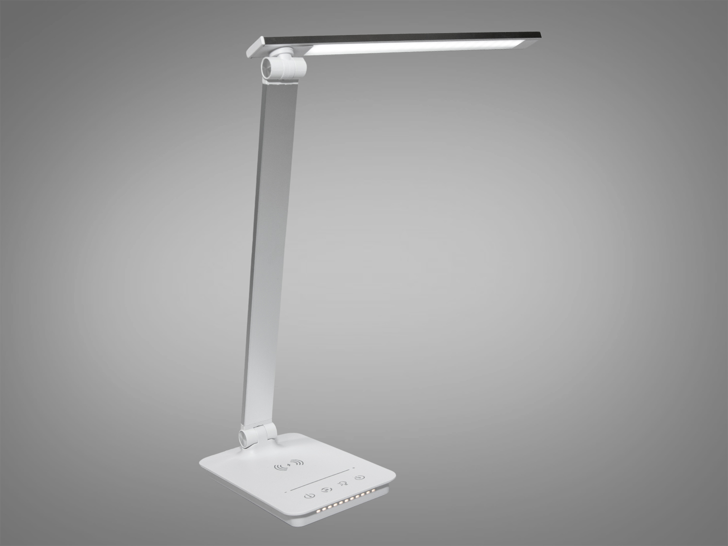 Настільна LED лампа з usb зарядкою та нічником в дитячу ідеально підходить для сучасного будинку чи офісу. Лампа характеризується енергоефективністю, має стриманий та елегантний дизайн. Завершує образ лампи гнучка конструкція, яка дозволяє користувачеві нахиляти та повертати світлодіодну панель для максимальної зручності.
Важливою функцією цієї настільної лампи є функція бездротової зарядки, ви можете просто покласти свій телефон на основу лампи, і він почне заряджатися в режимі акумулятора. Вона дозволяє підтримувати заряд мобільних пристроїв без зайвих кабелів, підтримуючи чистоту та порядок на робочому столі. Ця лампа стане центром робочого місця, де кожен гаджет завжди буде під рукою та готовий до використання.
В основі лампи є панель із сенсорними кнопками для керування функціями лампи, такими як регулювання яскравості та температури світла. Це дозволяє користувачеві налаштувати світло від яскравого та енергійного до м'якого та теплого, що відповідає індивідуальним уподобанням користувачів.
Інтегрований нічник створює м'яке світло, ідеальне для використання в спальні або дитячій кімнаті, забезпечуючи достатньо світла для орієнтації в темряві, але при цьому не бентежить або не заважає сну. Лампа виглядає компактною та мобільною, що робить її зручною для переміщення між кімнатами.