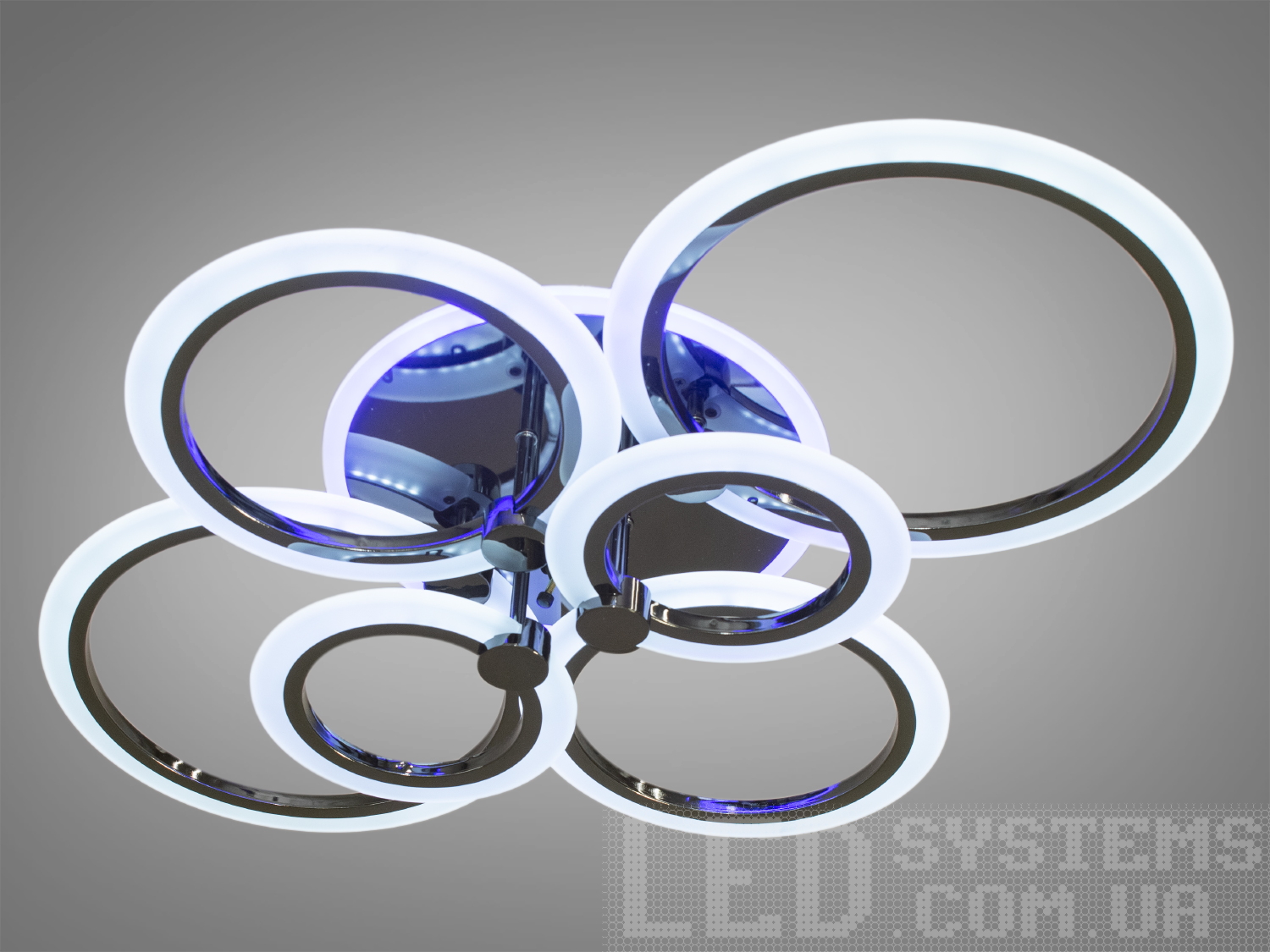 Стельова люстра з LED підсвічуванням, з пультом, з димером підходить на площу приміщення приблизно 15 кв.м.
Світлодіодна люстра має кілька режимів: холодний 6000К, нейтральний 4100К, теплий 3200К, включення-вимикання, кольорове підсвічування. Люстра має електронний димер, що дозволяє регулювати яскравість люстри від 5% до 100% за допомогою пульта, що входить до комплекту.
Люстра світить яскраво, але не сліпить за рахунок матеріалу - акрилу, до того ж цей матеріал дуже міцний - його важко пошкодити. Підходить для зали, вітальні, спальні, дитячої, оскільки відсутні скляні елементи.Кріпиться до стелі будь-якого типу універсальним кріпленням на монтажну планку. Стельова люстра з LED підсвічуванням, з пультом, з димером підходить на площу приміщення приблизно 15 кв.м.
Світлодіодна люстра має кілька режимів: холодний 6000К, нейтральний 4100К, теплий 3200К, включення-вимикання, кольорове підсвічування. Люстра має електронний димер, що дозволяє регулювати яскравість люстри від 5% до 100% за допомогою пульта, що входить до комплекту.
Люстра світить яскраво, але не сліпить за рахунок матеріалу - акрилу, до того ж цей матеріал дуже міцний - його важко пошкодити. Підходить для зали, вітальні, спальні, дитячої, оскільки відсутні скляні елементи.Кріпиться до стелі будь-якого типу універсальним кріпленням на монтажну планку.