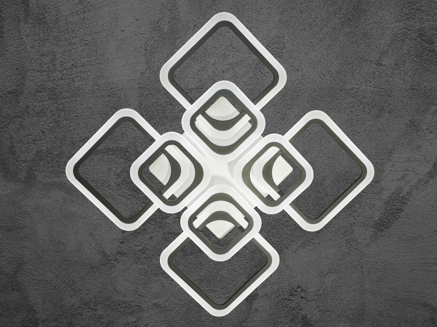 Лед-люстра для спальні з пультом та диммером підходить на площу приміщення приблизно 16кв.м.
Світлодіодна люстра має кілька режимів: холодний 6000К, нейтральний 4100К, теплий 3200К. Регулювання яскравості люстри від 5 до 100% відбувається за допомогою пульта дистанційного керування, що входить до комплекту. Кожне включення вимикання по черзі переводить люстру за такими режимами: холодне світло, тепле світло, нейтральне світло.
Люстра світить яскраво, але не сліпить за рахунок матеріалу &ndash; акрилу, до того ж цей матеріал дуже міцний &ndash; його важко зашкодити. Застосовується для зали, вітальні, кухні, спальні, їдальні, дитячої, тому що відсутні елементи, що б'ються. Кріпиться до підвісних, натяжних, звичайних стель.