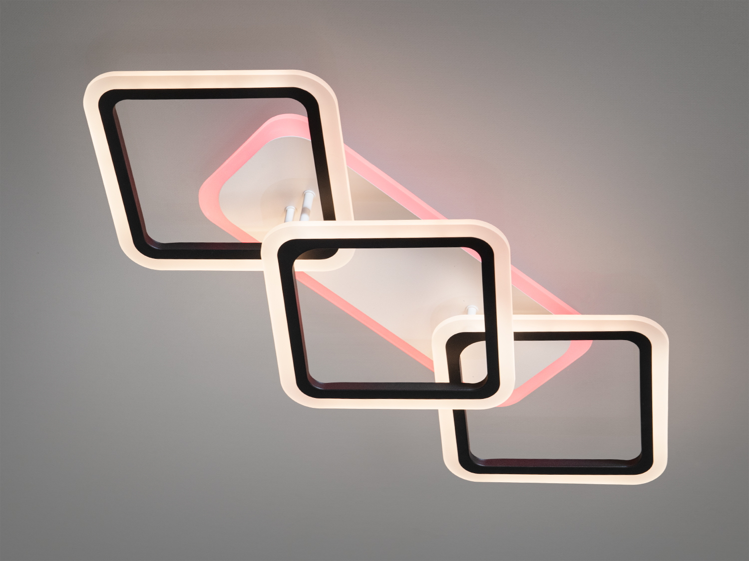 Світлодіодна люстра Diasha серія 8060, сучасний дизайн, пульт дистанційного керування, 75Вт, три режими освітлення.