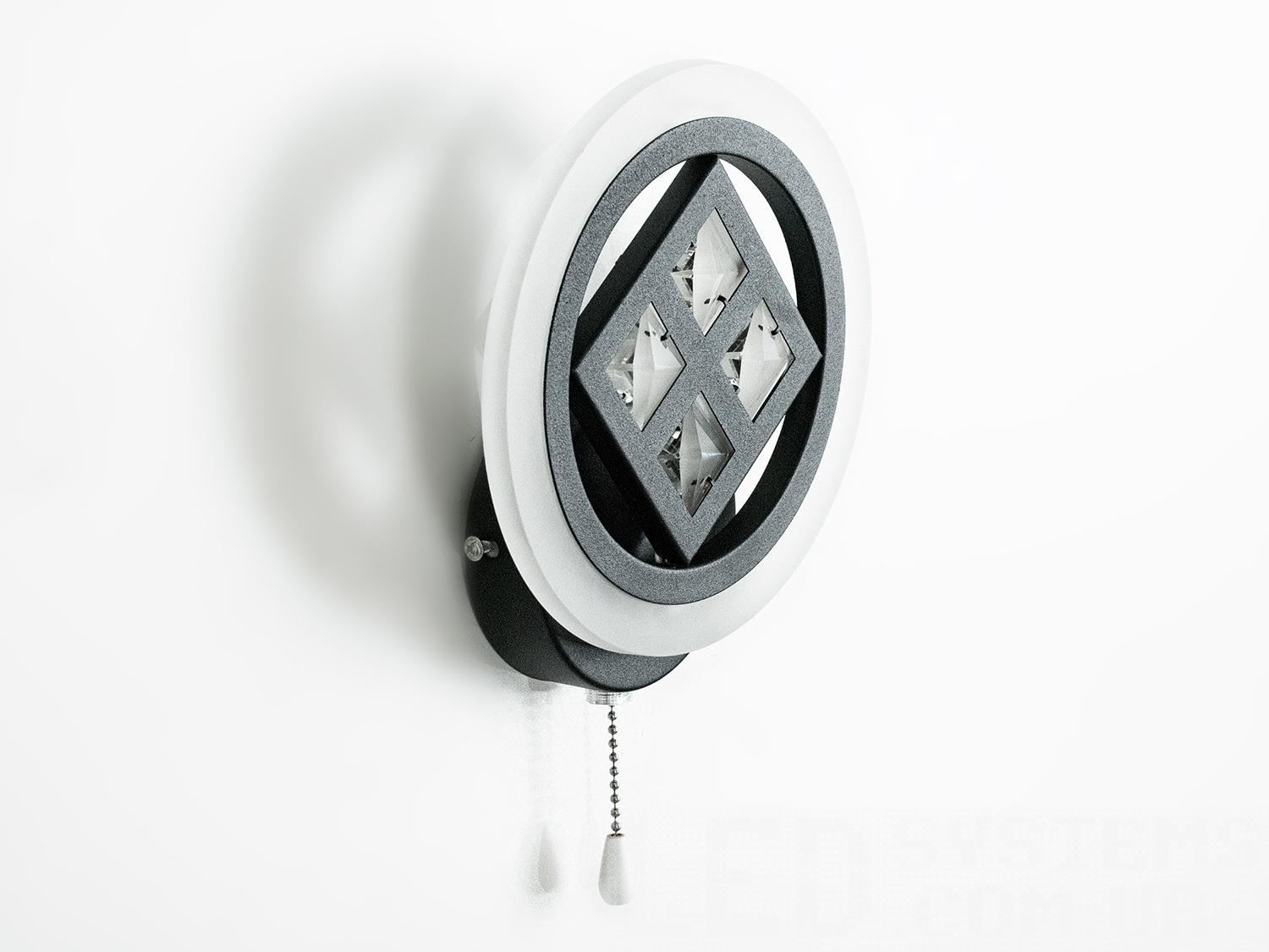 Приліжковий світлодіодний світильник - бра чорного кольору на 20W призначений для читання та освітлення. Світильник не сліпить за рахунок матеріалу &ndash; акрилу. За допомогою вимикача є можливість зміни температури світла: теплий 2400К, нейтральний 4500К, холодний 6400К, а також включення-вимикання як із настінного вимикача, так і шнурком на самому бра. Кріпиться до стіни, до гіпсокартону або до інших настінних поверхонь.