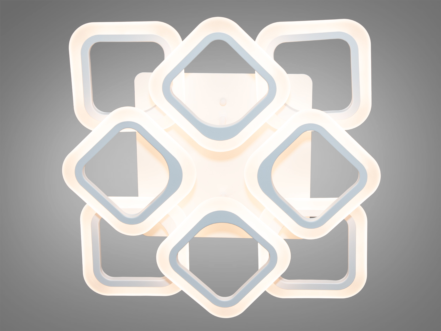 Ніжна LED-люстра в дитячу з пультом та диммером підходить на площу приміщення приблизно 12кв.м.
Світлодіодна люстра має кілька режимів: холодний 6000К, нейтральний 4100К, теплий 3200К. Регулювання яскравості люстри від 5 до 100% відбувається за допомогою пульта дистанційного керування, що входить до комплекту. Кожне включення вимикання по черзі переводить люстру за такими режимами: холодне світло, тепле світло, нейтральне світло.
Люстра світить яскраво, але не сліпить за рахунок матеріалу &ndash; акрилу, до того ж цей матеріал дуже міцний &ndash; його важко зашкодити. Застосовується для зали, вітальні, кухні, спальні, їдальні, дитячої, тому що відсутні елементи, що б'ються. Кріпиться до підвісних, натяжних, звичайних стель.